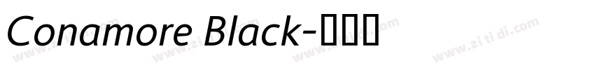 Conamore Black字体转换